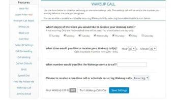 1-Voip Wake Up Calls